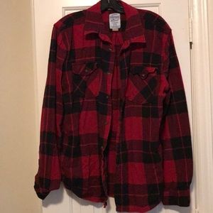 Pacsun red plaid flannel